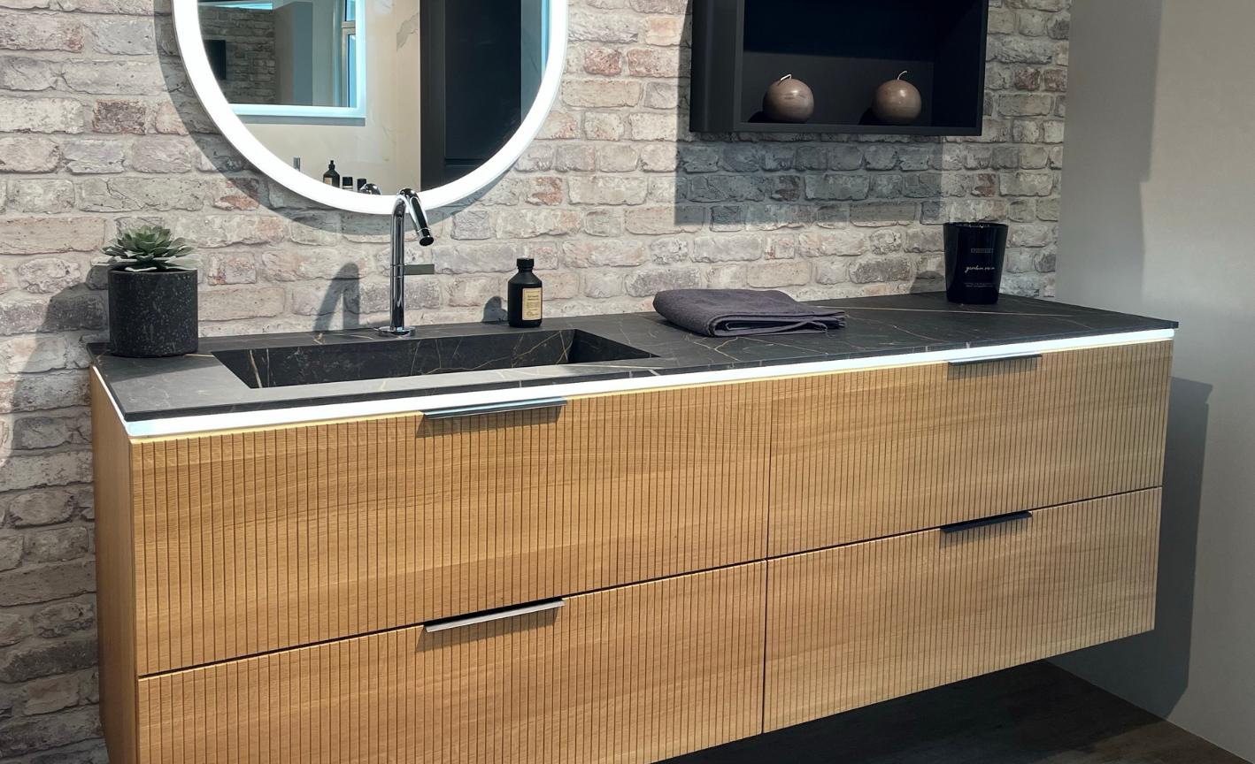 Photo d'une vasque effet marbre samas Sanijura