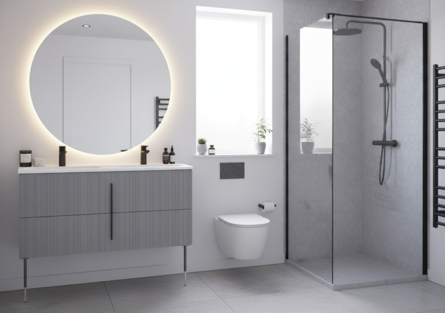 Image d’une petite salle de bain modern design
