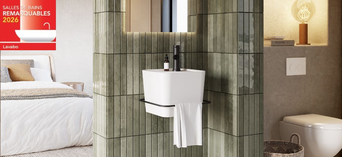 Image du lave-mains Source de Sanijura ayant reçu le prix Lavabo des Salle de Bains Remarquables 2026