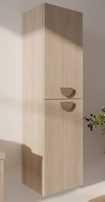 Colonne de salle de bain en bois massif Halo
